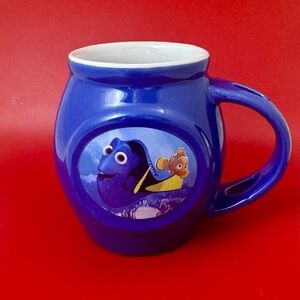 Finding Dory Disney Mug | 2016 Pixar Ceramic Cup | Nemo & Dory | Blue